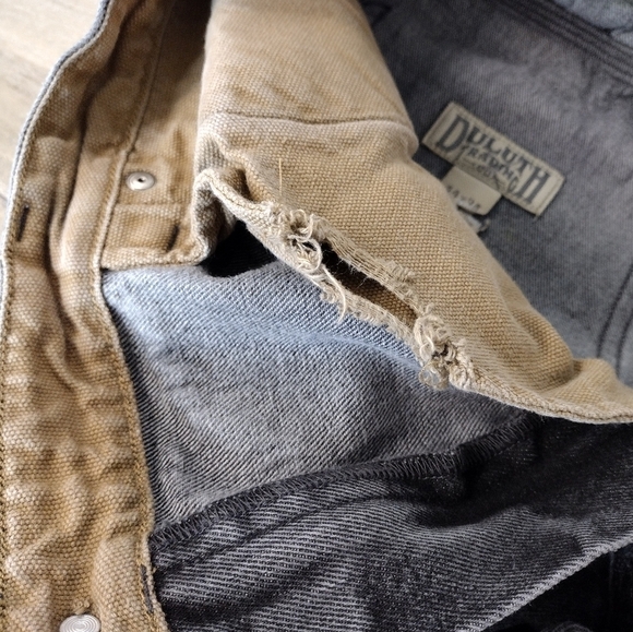 Duluth Trading faded black denim jeans 44x34 - Picture 7 of 12